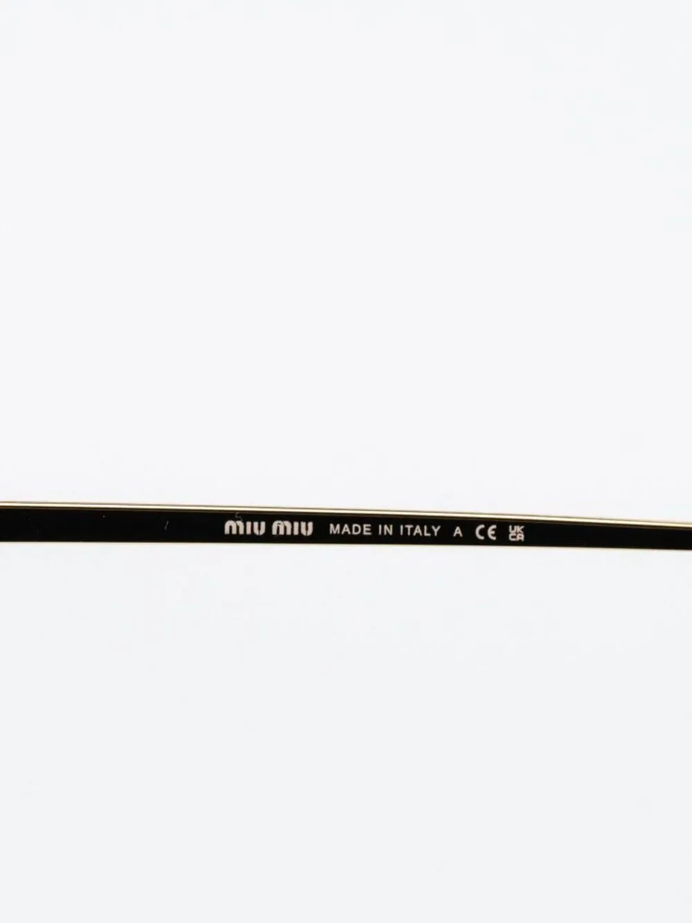 Miu Miu Women Eyeglasses Gold Oval Rimless MUA54S 5AK08N NEW AUTHENTIC
